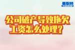 在云南工作公司破产导致拖欠工资怎么处理？